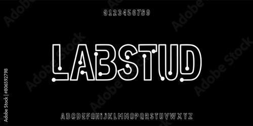 Abstract modern urban alphabet fonts. Typography sport, technology, fashion, Brand, digital, future creative logo font. vector illustration