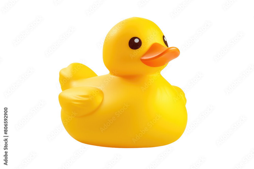 Sunny Delight: A Vibrant Yellow Rubber Ducky Toy on White or PNG Transparent Background. Sunny Delight: A Vibrant Yellow Rubber Ducky Toy on White or PNG Transparent Background.