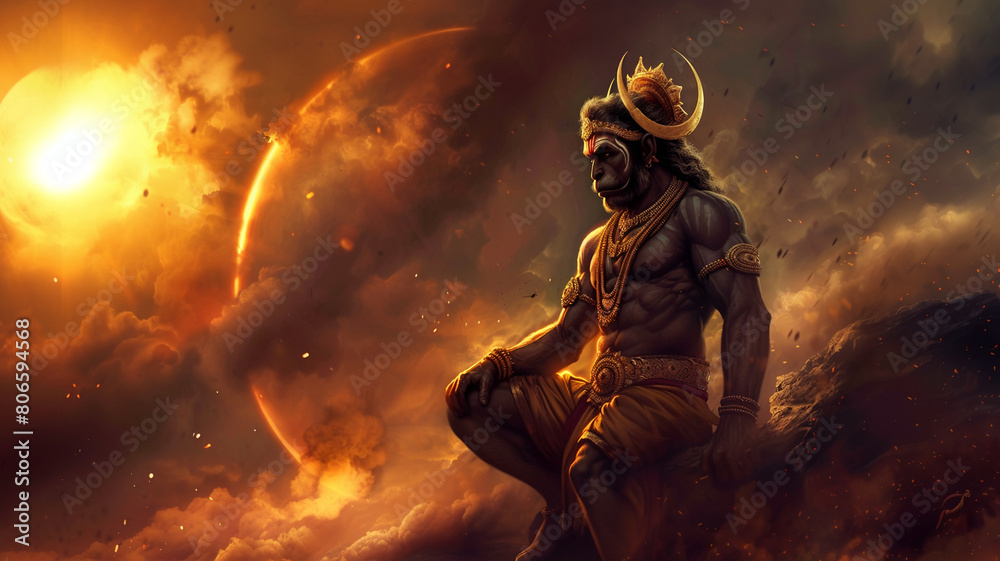 hanuman jayanti background, indian hindu monkey king hanuman jayanti background, indian hindu monkey king