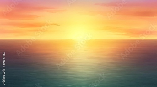 sunset over the ocean, breathtaking ocean sunset © Jeannaa