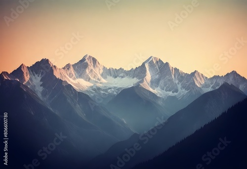 70s-Serene-mountain-range-at-sunset-majestic-peaks (8) © allachernishova