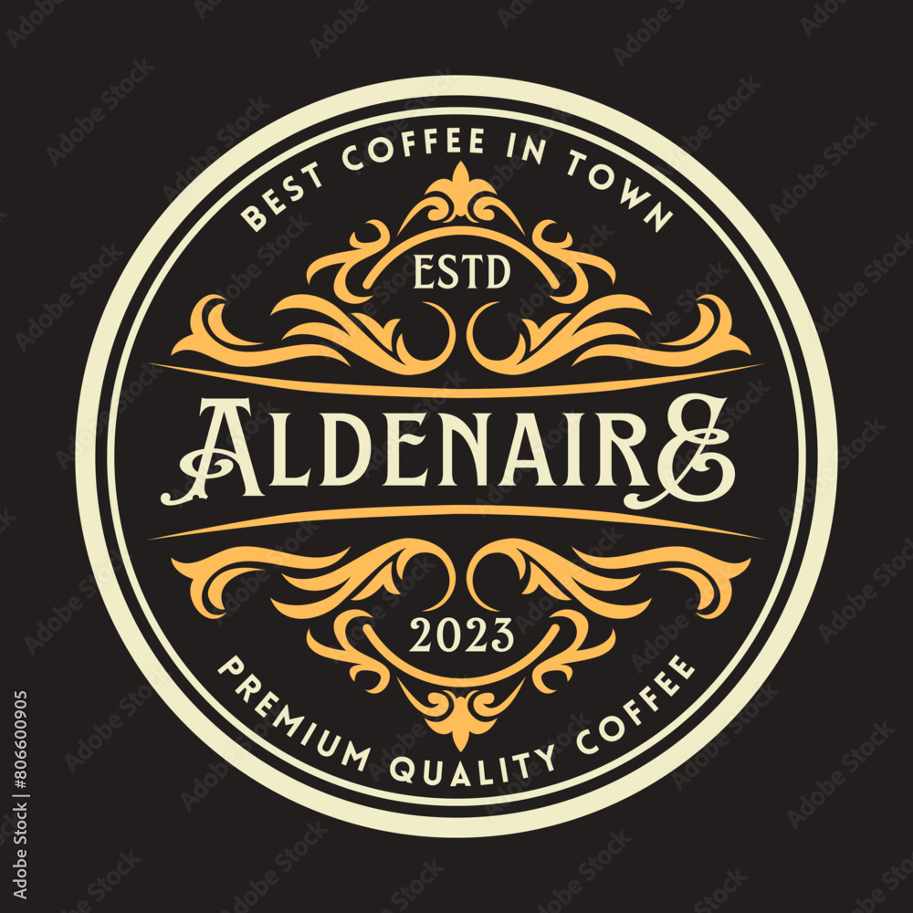 Obraz premium vintage label with a label