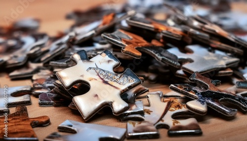 Fragmented Memories: The Symbolism of Broken Puzzle Pieces in Alzheimer's"