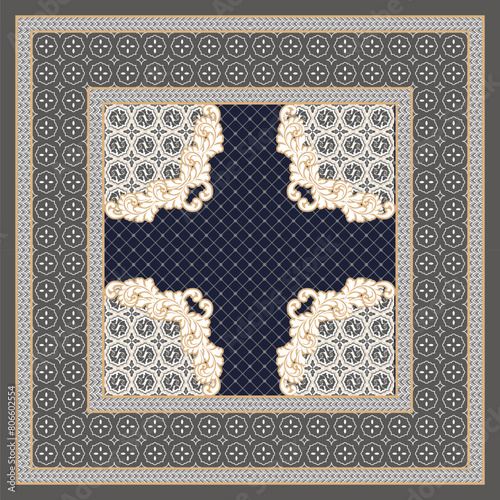 beautiful vintage carpet design 9