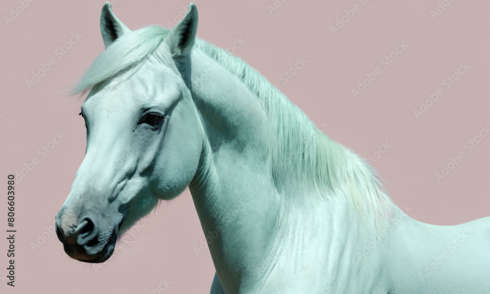 Fantasy Illustration of a wild Horse. Digital art style wallpaper background. Fantasy Illustration of a wild Horse. Digital art style wallpaper background.