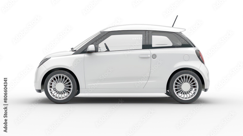 Fototapeta premium realistic car mockup side view, AI generated