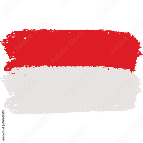 Wallpaper Mural Brush Indonesian Flag Torontodigital.ca