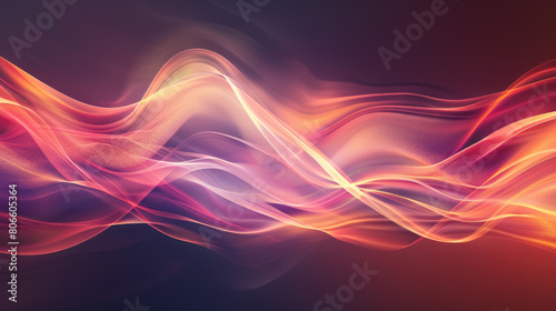 Abstract background with a smooth wave of light. Modern digital design