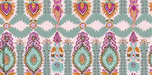 Decorative ornate pattern seamless pattern