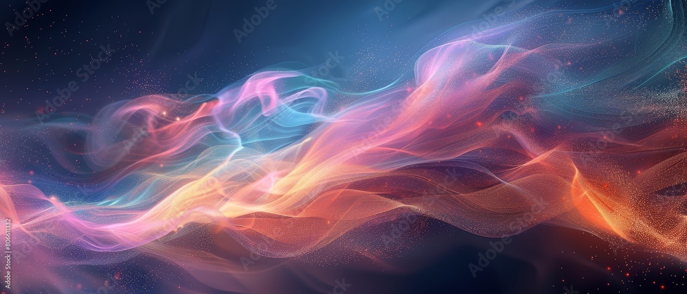 Fluid abstract visuals, a mesmerizing dance of neon pinks, electric blues, and glowing greens, resembling cosmic auroras, ultra-high definition digital art, colorful background Fluid abstract visuals, a mesmerizing dance of neon pinks, electric blues, and glowing greens, resembling cosmic auroras, ultra-high definition digital art, colorful background