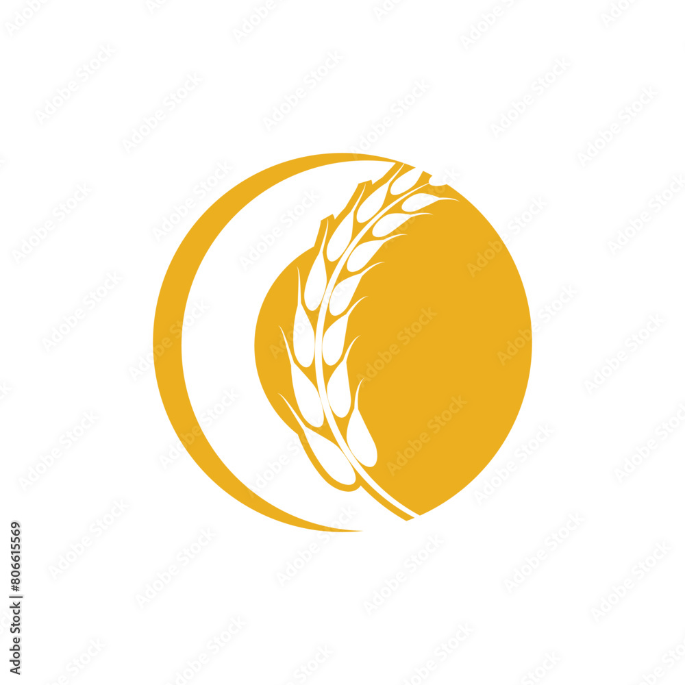 Agriculture wheat logo vector template and symbol Agriculture wheat logo vector template and symbol
