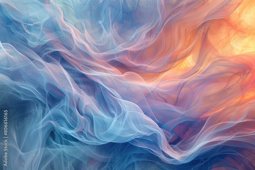 Soothing hues and balanced shapes inspiring inner calm Soothing hues and balanced shapes inspiring inner calm