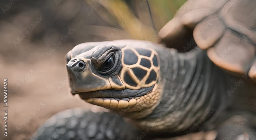 Wrinkled Face of a Giant Tortoise Wrinkled Face of a Giant Tortoise