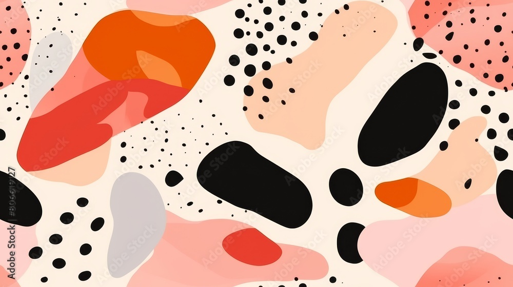 Hand drawn contemporary abstract print Hand drawn contemporary abstract print