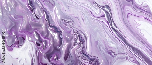Purple and white abstract painting. photo