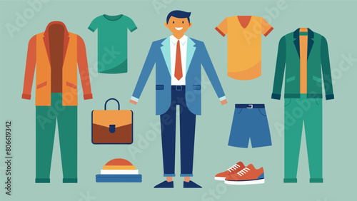 A small collection of essential pieces that can transition seamlessly from a professional office look to a casual weekend outfit..