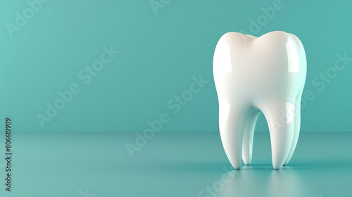 3d tooth on white background, perfect for dentists, dental health graphic illustration
