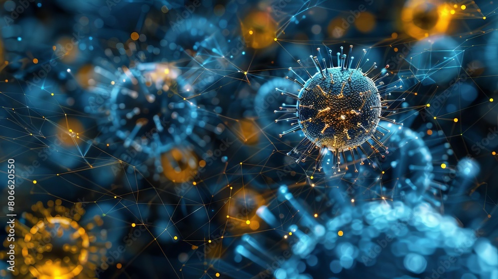 Obraz premium Privacy and data security concerns in the use of nanotechnology in medicine, especially relating to devices that transmit realtime health data
