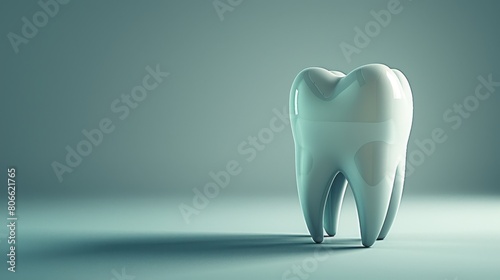 3d tooth icon on white background  perfect for dental professionals and dentists