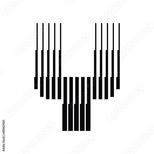 Letter Y Abstract Geometric Line Logo