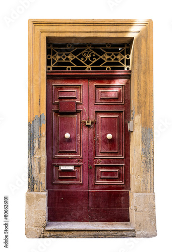 typical entrance doors of houses
