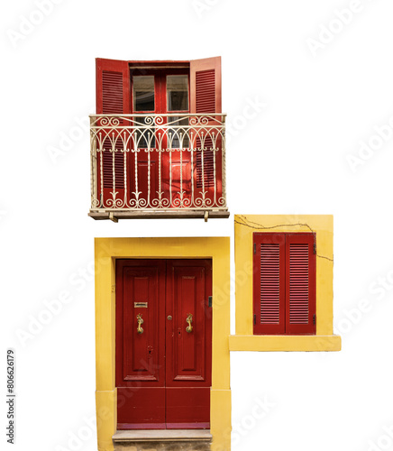 typical entrance doors of houses
