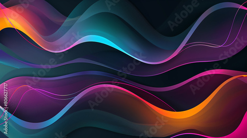 Abstract Design colorful wave Background