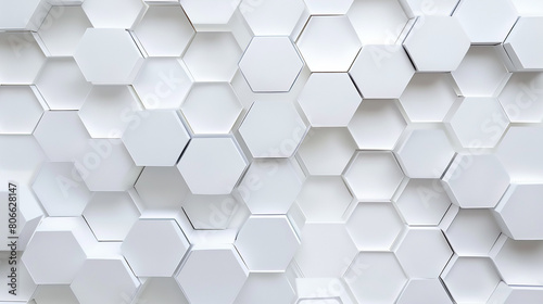 hexagon concept design abstract technology white background. future modern white and grey hexagon background.