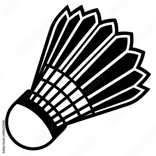 badminton shuttlecock vector design