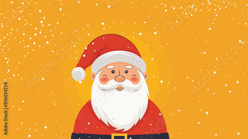 Santa claus design over yellow background vector illustration © Ideas