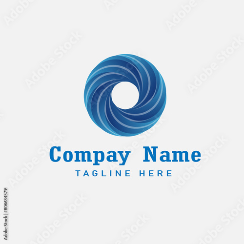 company minimalist tech logo abstract