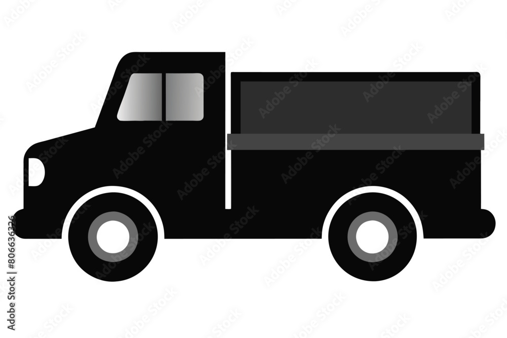 Truck in Black vector design