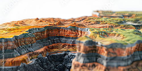 Visualization Of Geology Layers Geologists And Earth Science Enthusiasts. photo