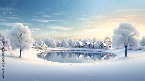 Snowy christmas December Holiday Frosty Snowman background pictures
