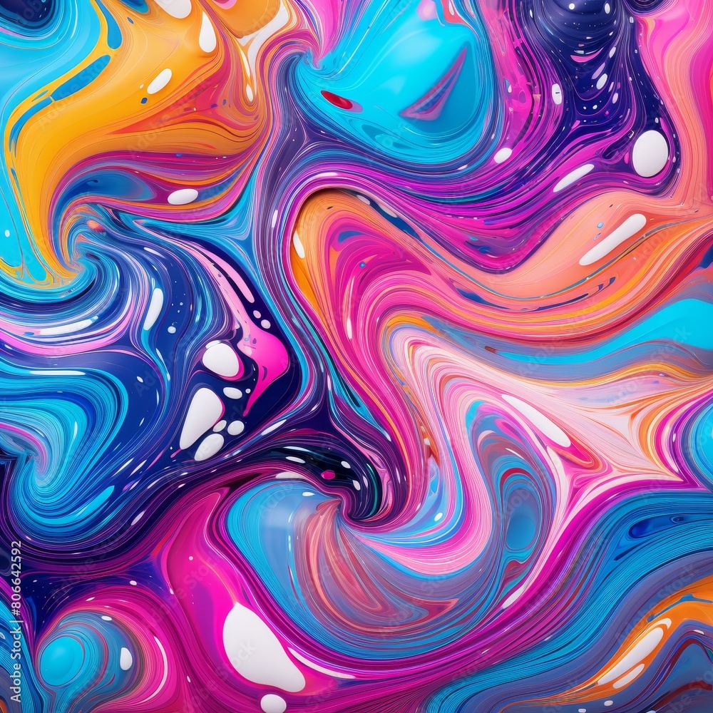 Vibrant abstract fluid art background Vibrant abstract fluid art background