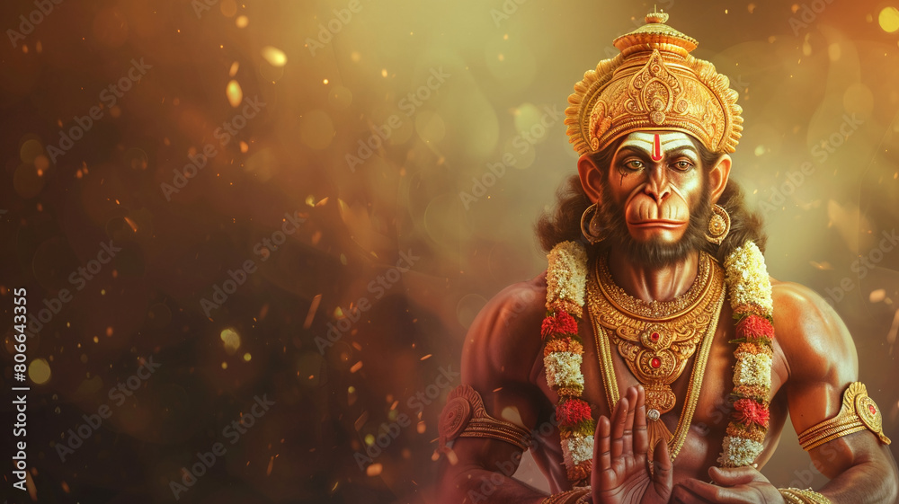 Fototapeta premium hanuman jayanti background