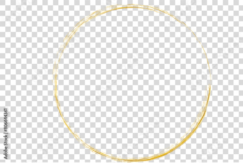 golden circle crayon frame