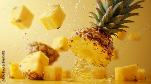 pineapple cutted pieces