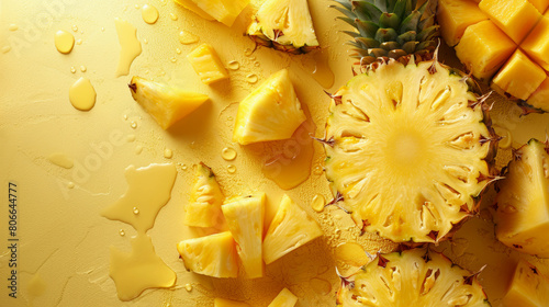 pineapple cutted pieces