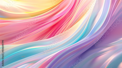 Abstract blurred bokeh gradient multicolored backgound  rainbow color pastel art product design colorful banner template.