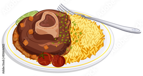 Classic Ossobuco with Risotto & Cherry Tomatoes