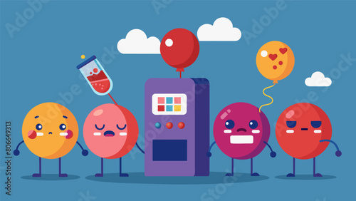 A series of vending machines dispensing stress balls and anxietyrelieving gadgets inadvertently reminding individuals of their feelings of anxiety and.