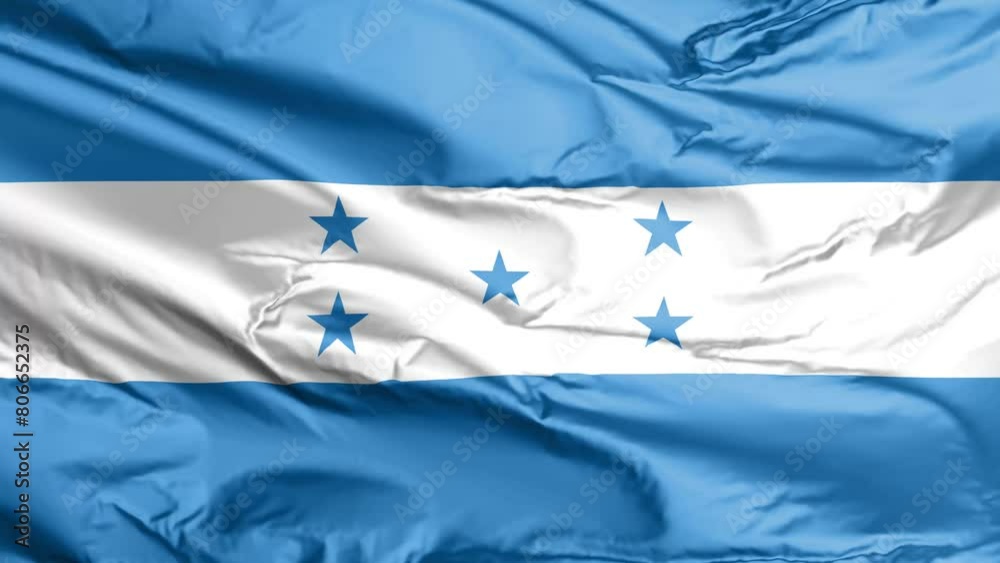waving flag of honduras