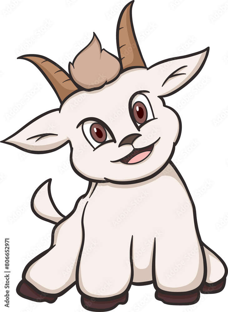 cute goat cartoon cute goat cartoon