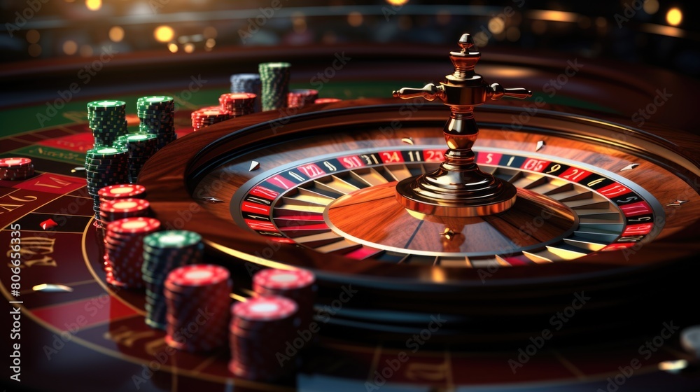 Slot wheel Casino game bokeh background Slot wheel Casino game bokeh background
