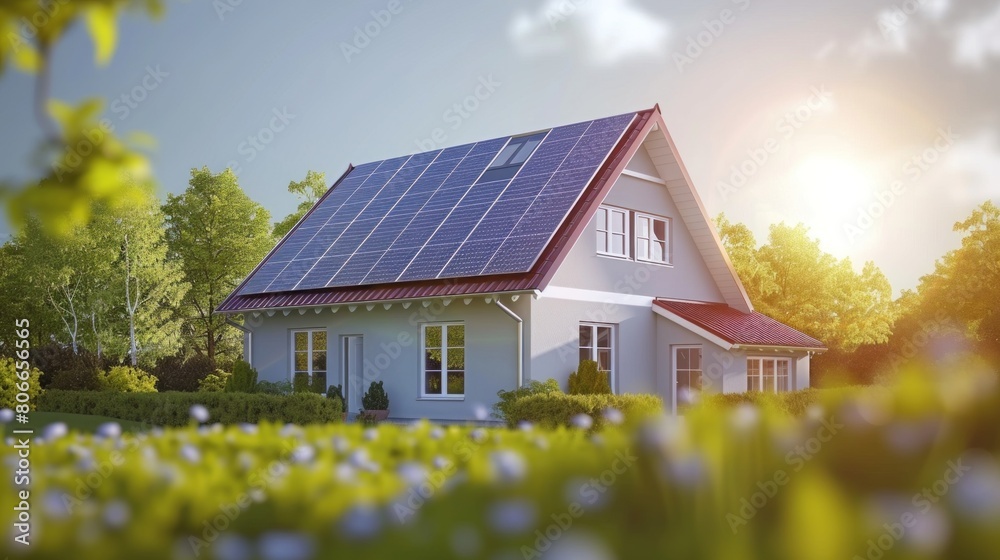 An animated diagram demonstrating the technology behind solar tiles and how they convert sunlight into electricity. An animated diagram demonstrating the technology behind solar tiles and how they convert sunlight into electricity.