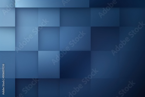 Indigo color square pattern on banner with shadow abstract indigo geometric background with copy space modern minimal concept empty blank 