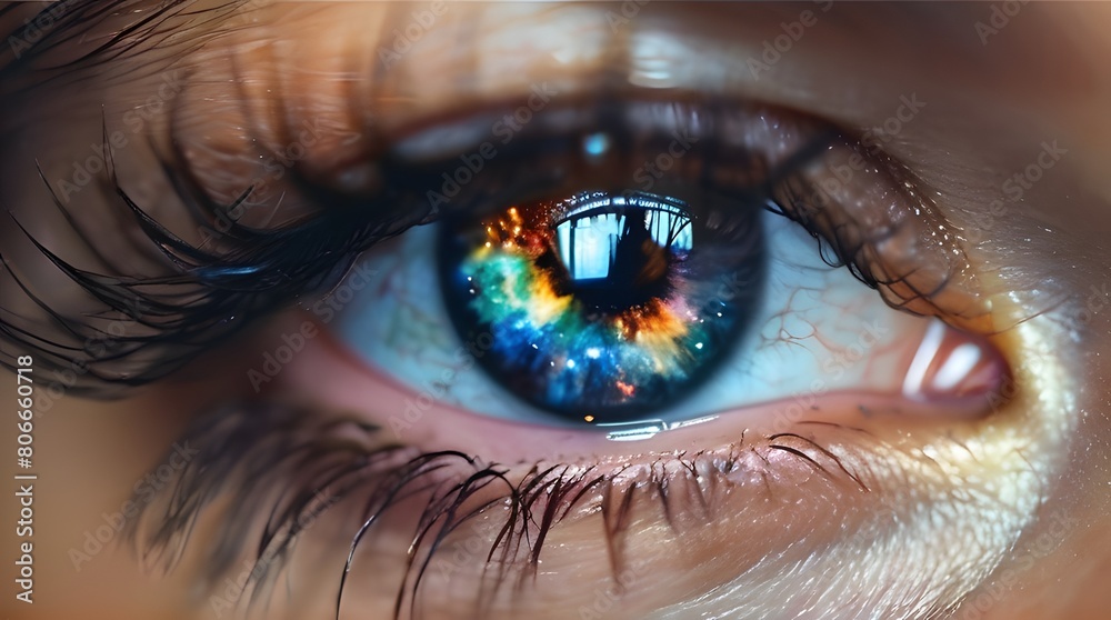 Naklejka premium eye of the person