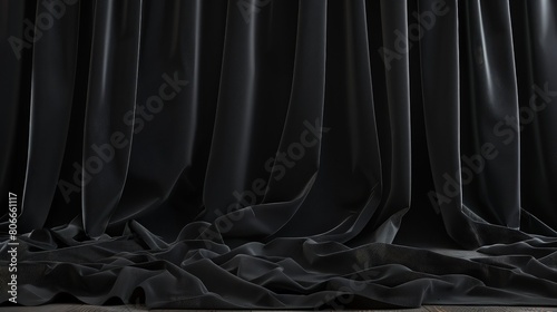 Black Velvet curtain.