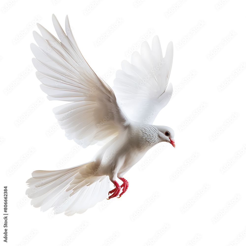 White dove symbol of peace flying, Isolated on transparent background. White dove symbol of peace flying, Isolated on transparent background.